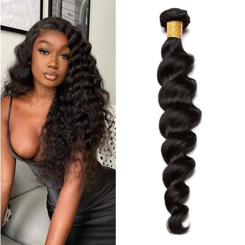 100% Virgin Remy Hair Bundles Natural Loose Wave