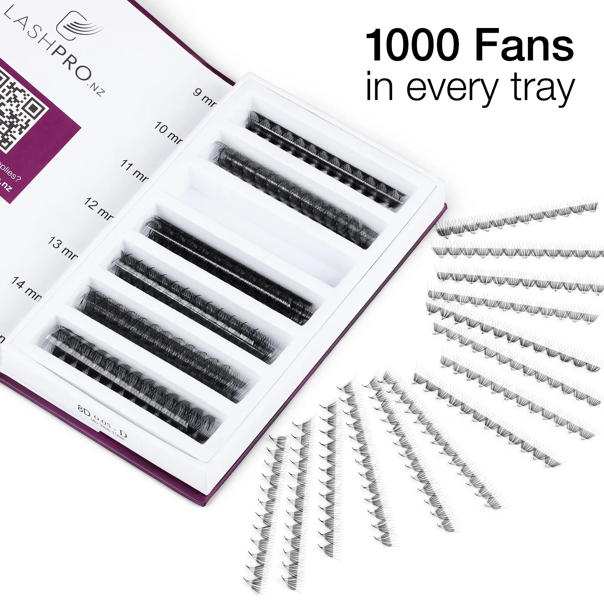 1000 Pro Made Fans - Mixed Strips