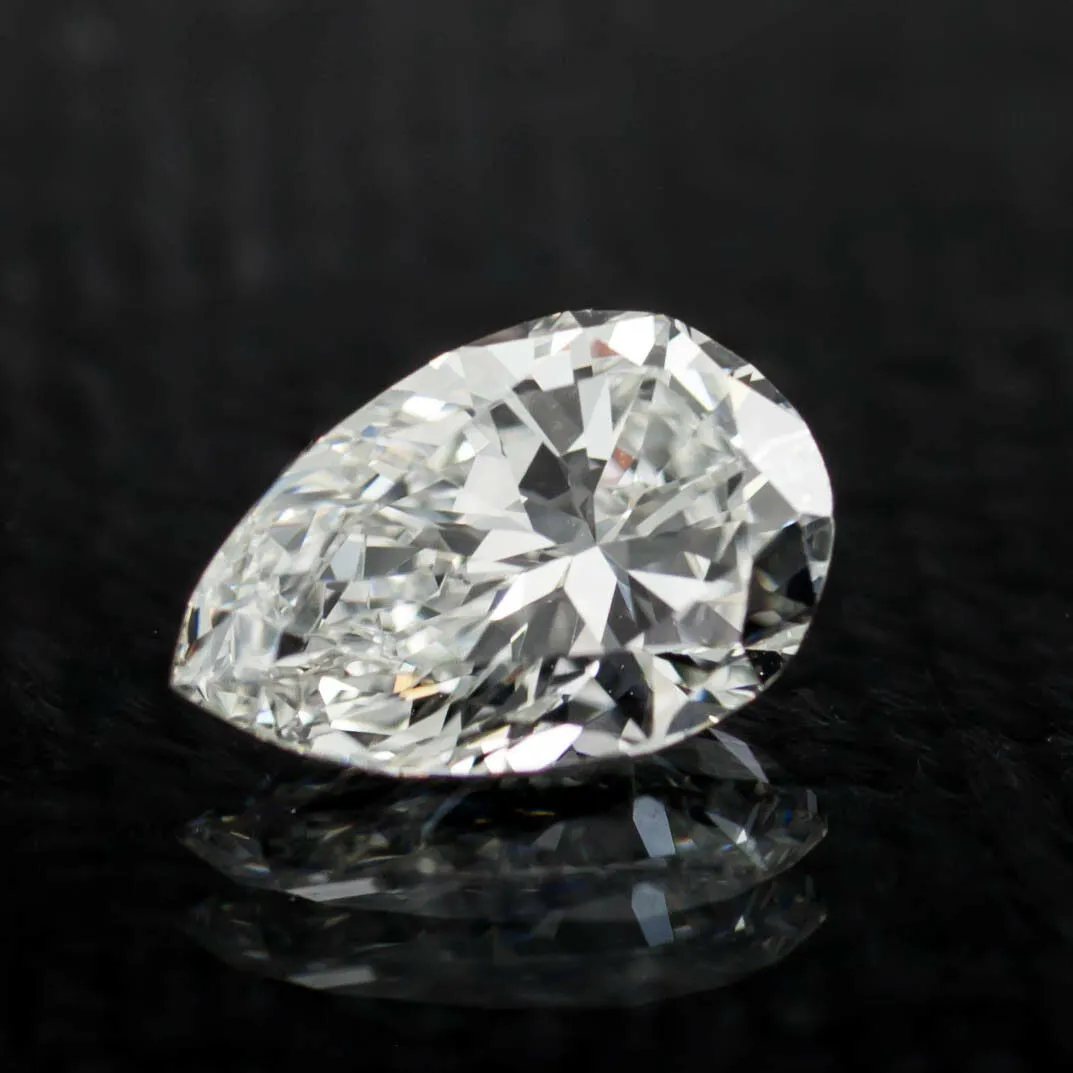 1.10 Carat Loose E / VS2 Pear Shaped Cut Diamond GIA Certified