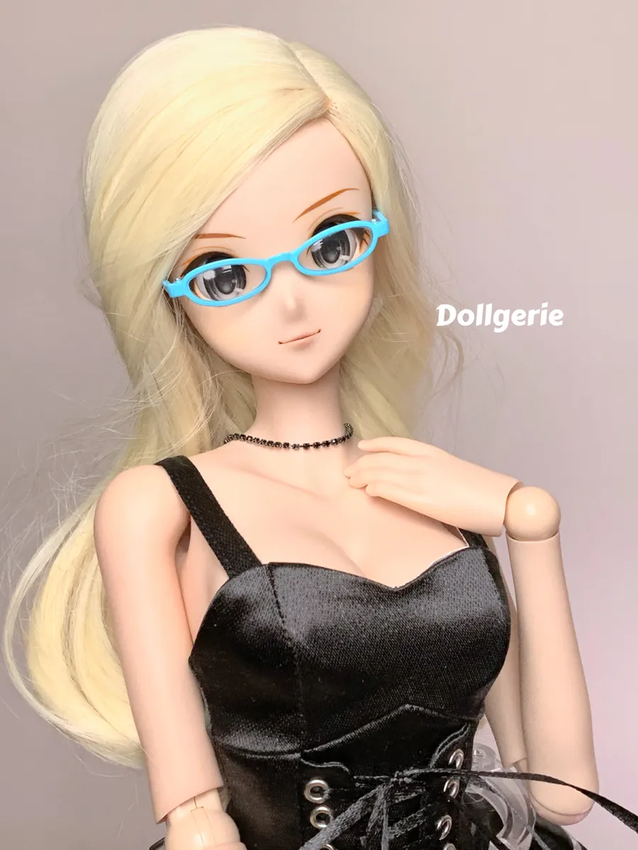 1/3 Sky Blue Oval Frame Glasses (made by EPOCH)