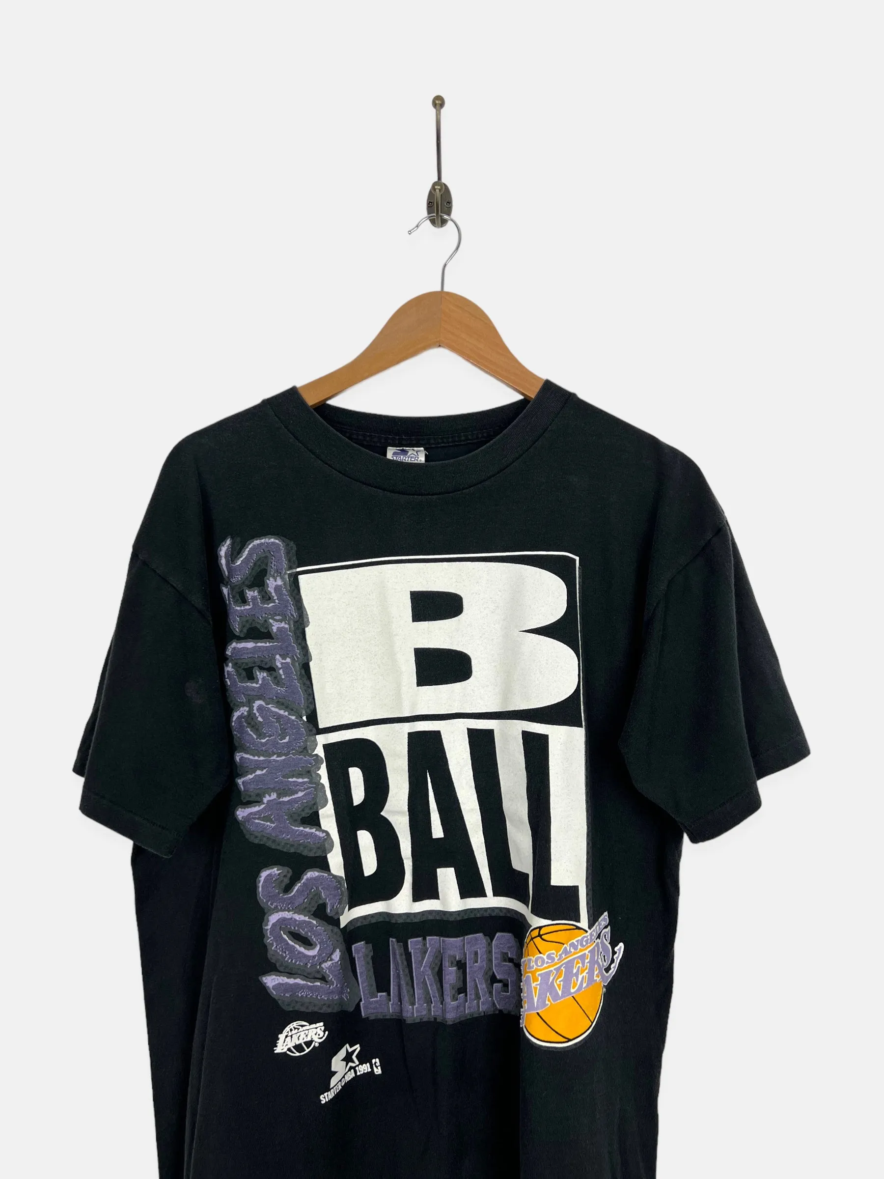 1991 Los Angeles Lakers NBA Starter Vintage T-Shirt Size 14