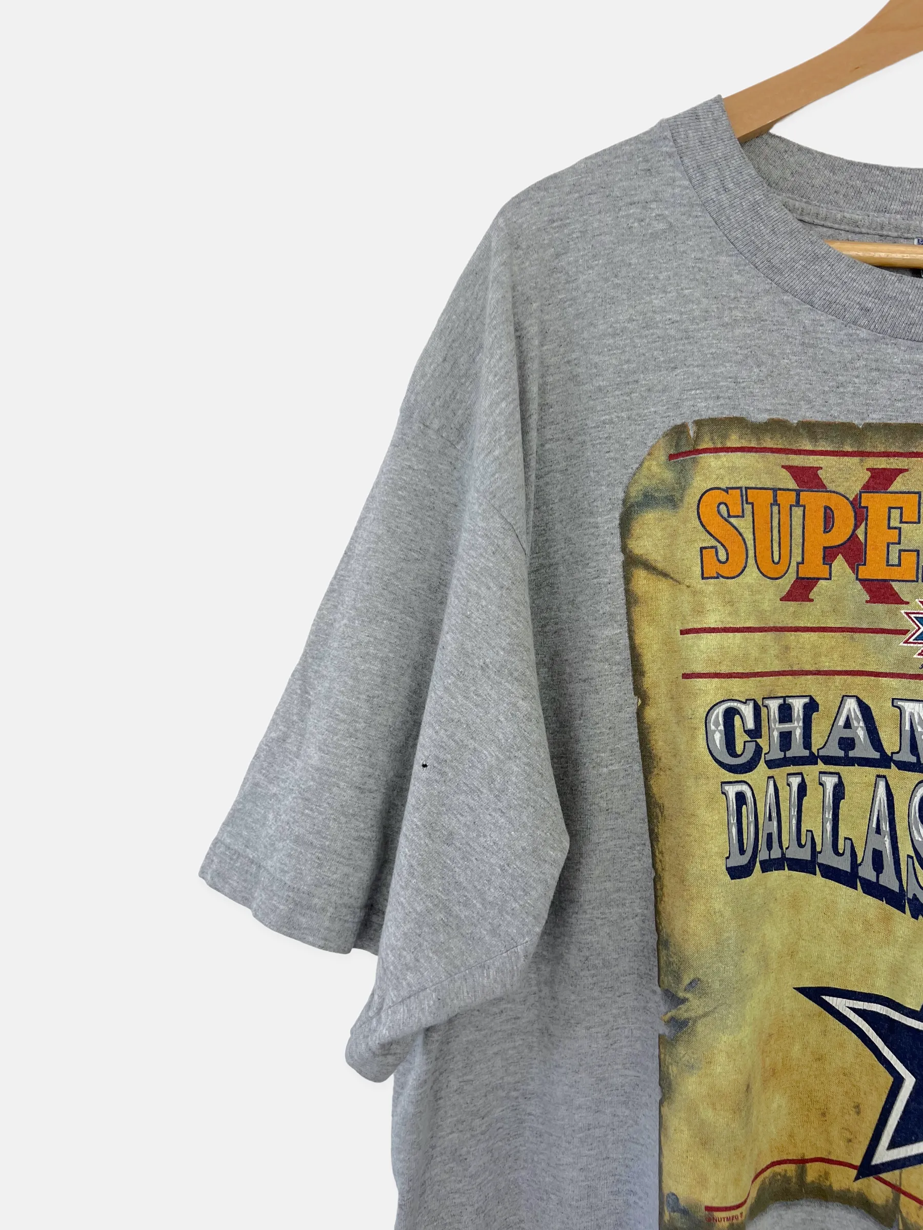 1996 Dallas Cowboys NFL Super Bowl USA Made Vintage T-Shirt Size XL-2XL