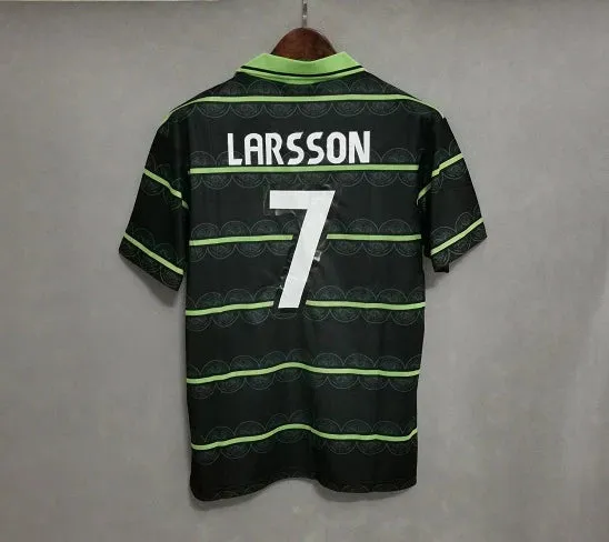 1997 - 1998 Celtic FC
Away - LARSSON #7 Print - Retro Jersey