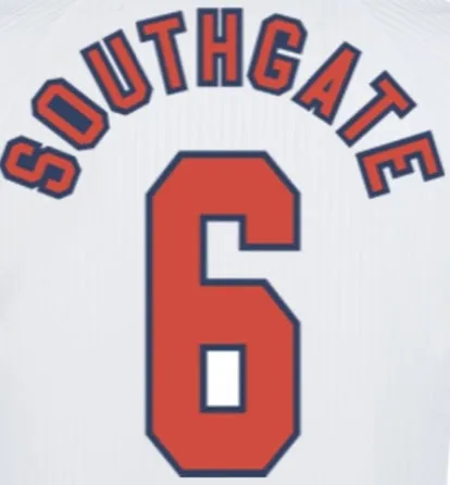 1998 England Home - Southgate 6 - Retro Jersey