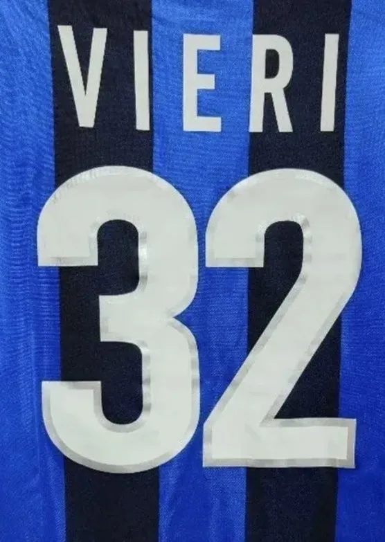 1999 - 2000 Inter Milan Home - VIERI 32 Print - Retro Jersey