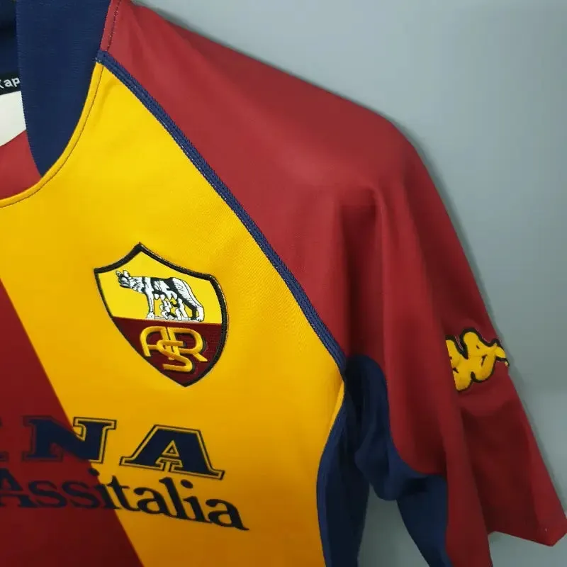 2001 - 2002 Roma Home - Retro Jersey