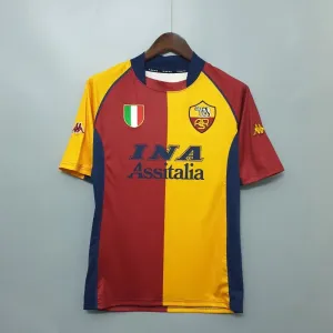 2001 - 2002 Roma Home - Retro Jersey