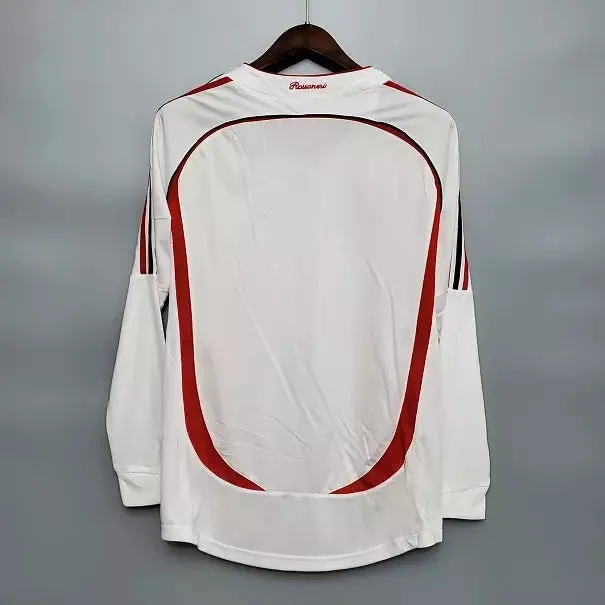 2007 AC Milan Away - Champions Leauge - Retro Jersey - Long Sleeve