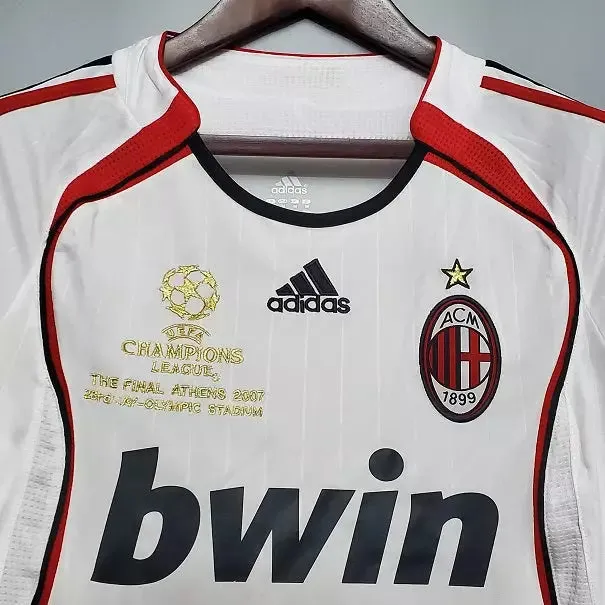 2007 AC Milan Away - Champions Leauge - Retro Jersey - Long Sleeve