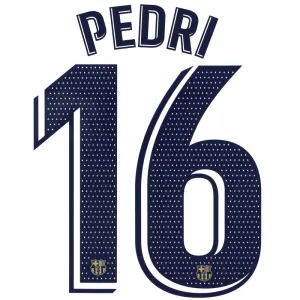 2022-23 Barcelona Pedri #16 Away Name Set *BNIB*