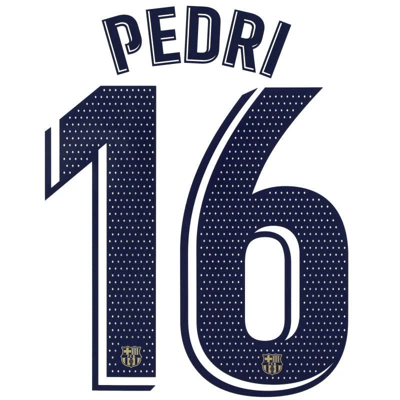 2022-23 Barcelona Pedri #16 Away Name Set *BNIB*