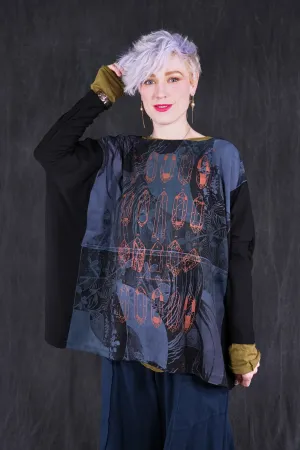 2218-2 Mariposa Square Top Black-P