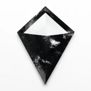 2.95 CARAT BLACK SPECKLED ROSE CUT KITE DIAMOND