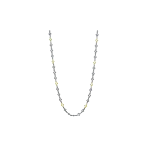 34" ALTERNATING SCROLL LINK NECKLACE