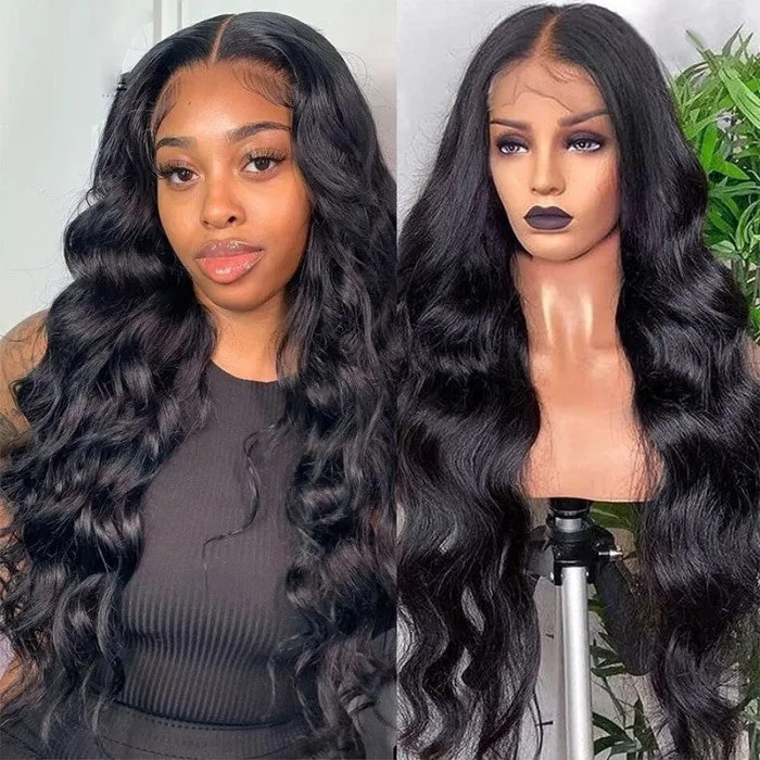360 Lace Wigs Gorgeous Loose Wave Human Virgin Hair Lace Front Wigs 10-26inches for Women