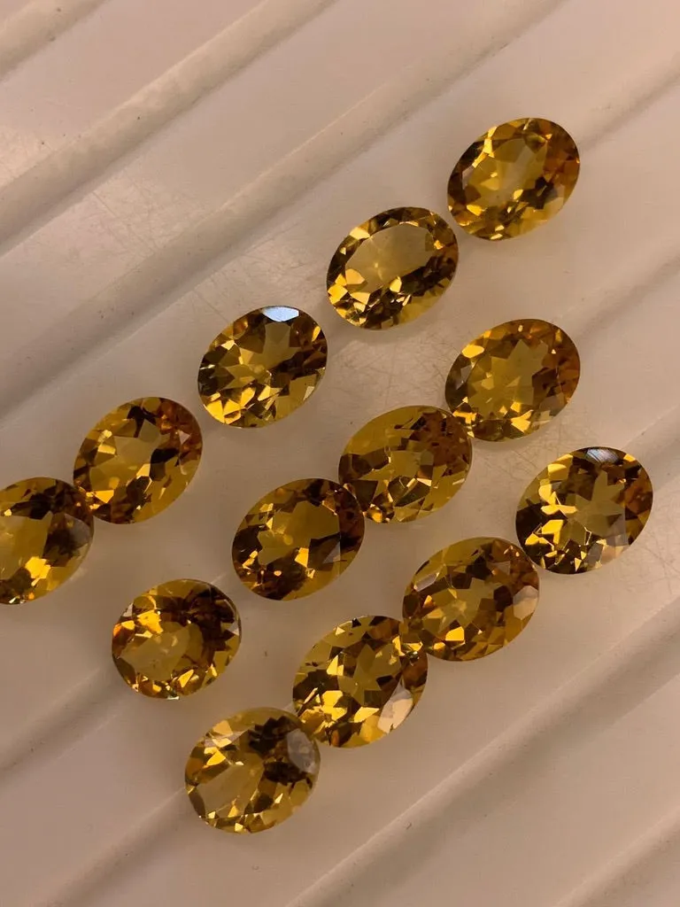 4 Pairs of Citrine Loose Stone