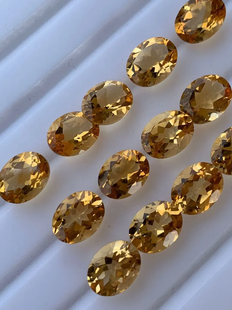 4 Pairs of Citrine Loose Stone