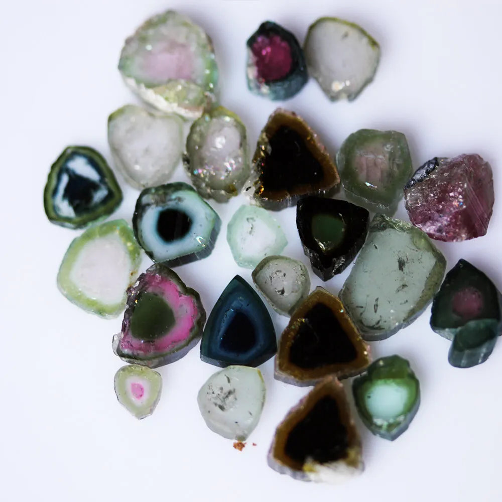 40 ct Water Melon Tourmaline Slices