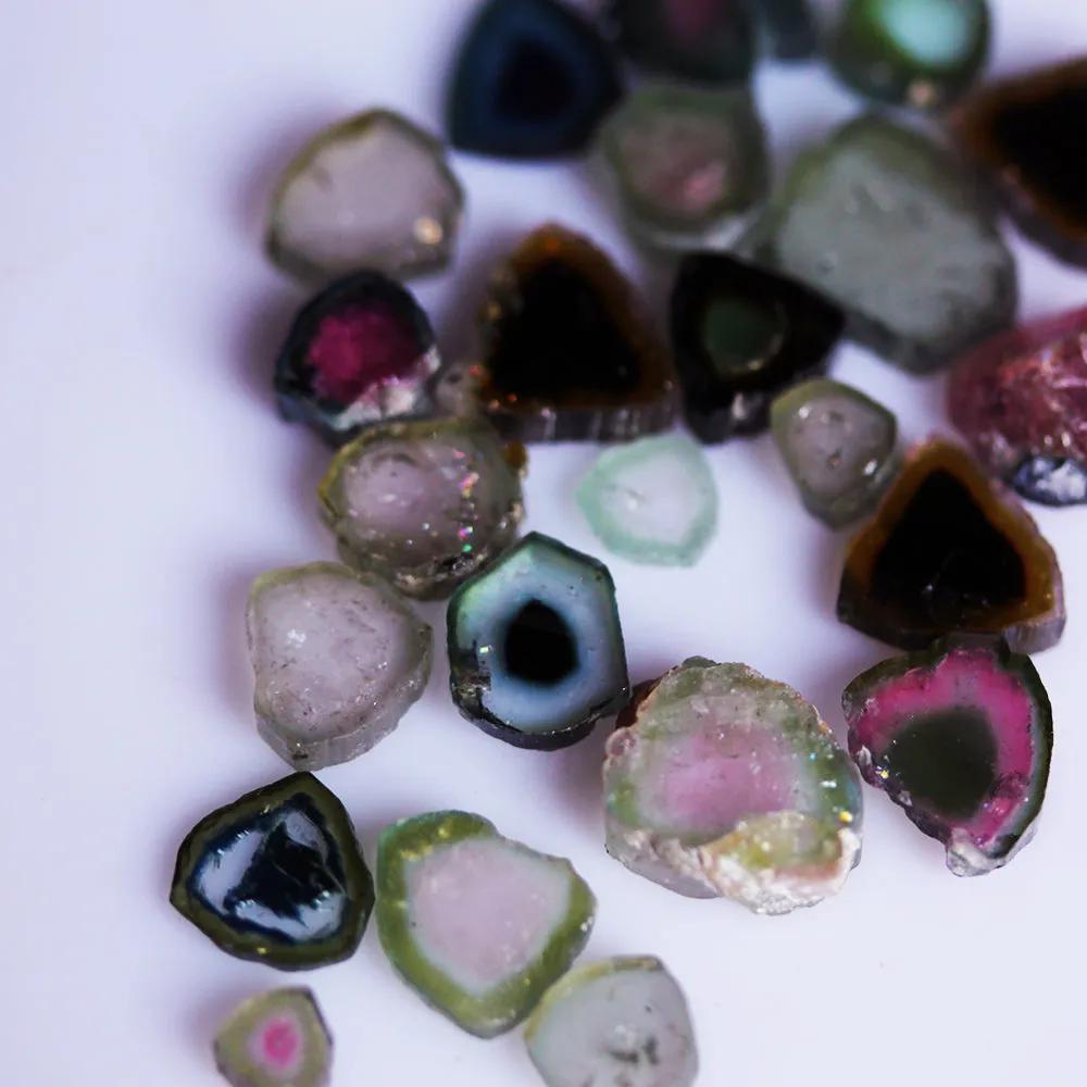 40 ct Water Melon Tourmaline Slices