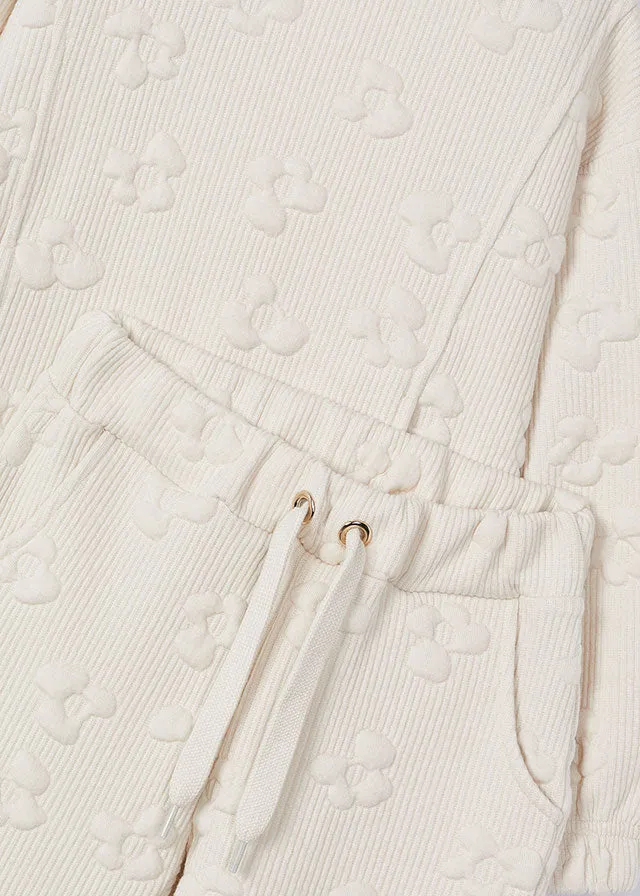 4891  Mayoral Textured Flower Tracksuit