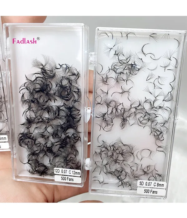 6D Handmade Loose Promade Fans Lashes -500 Fans