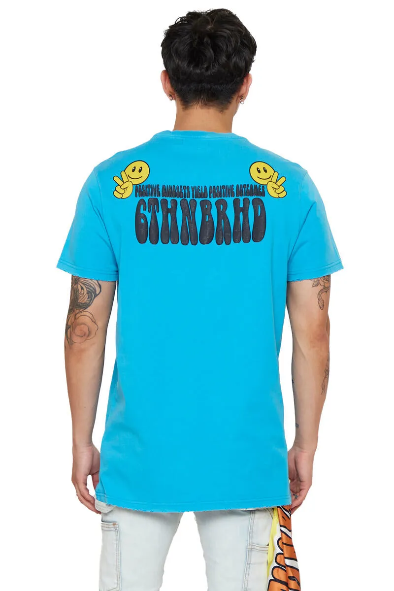 6th NBRHD POSITIVE MINDSETS TEE (VINTAGE TEAL)