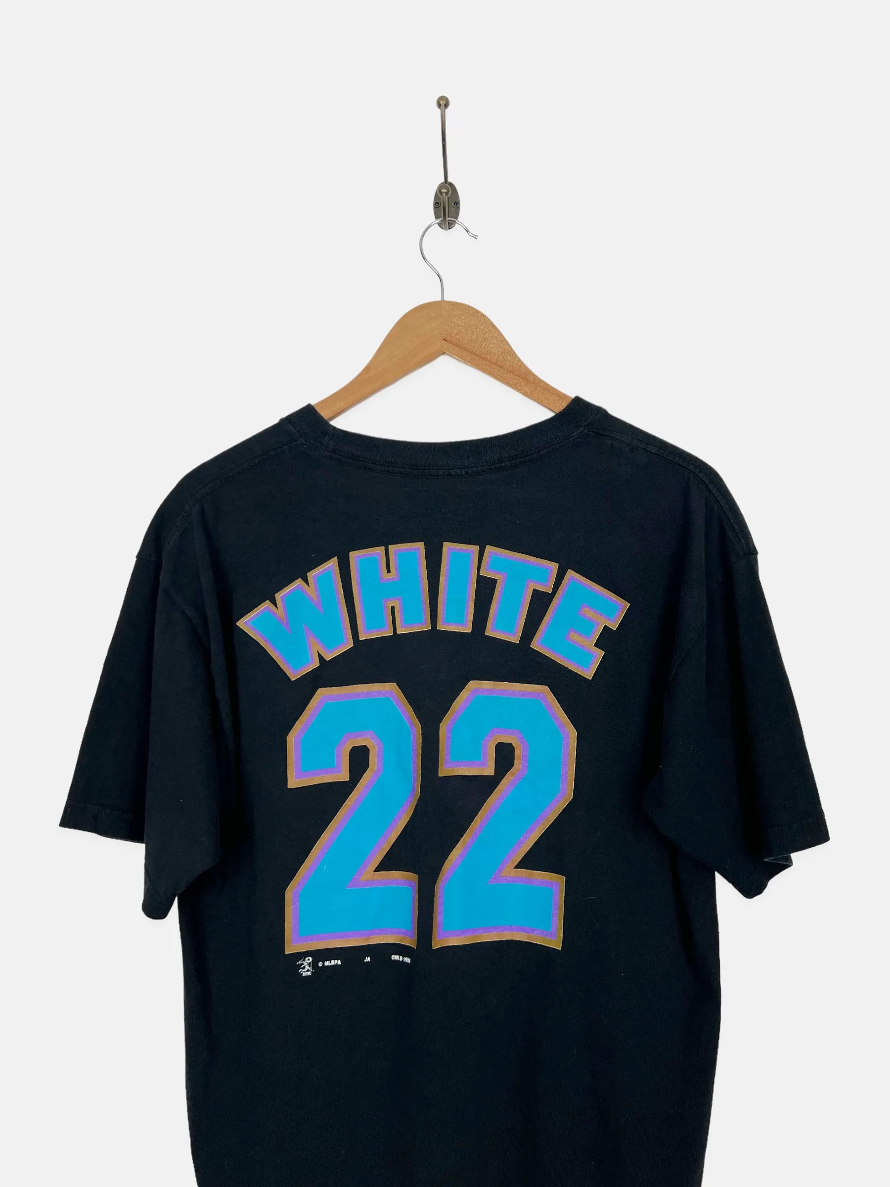 90's Arizona Diamondbacks MLB #22 White Vintage T-Shirt Size M-L