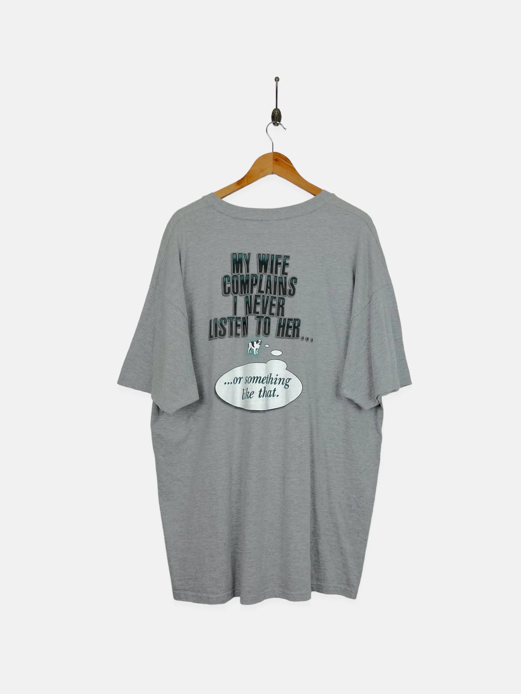 90's Big Dogs 'My Wife Complains...' Vintage T-Shirt Size 2-3XL