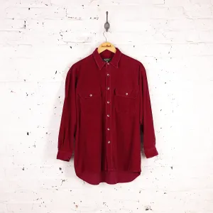 90s Corduroy Shirt - Red - L