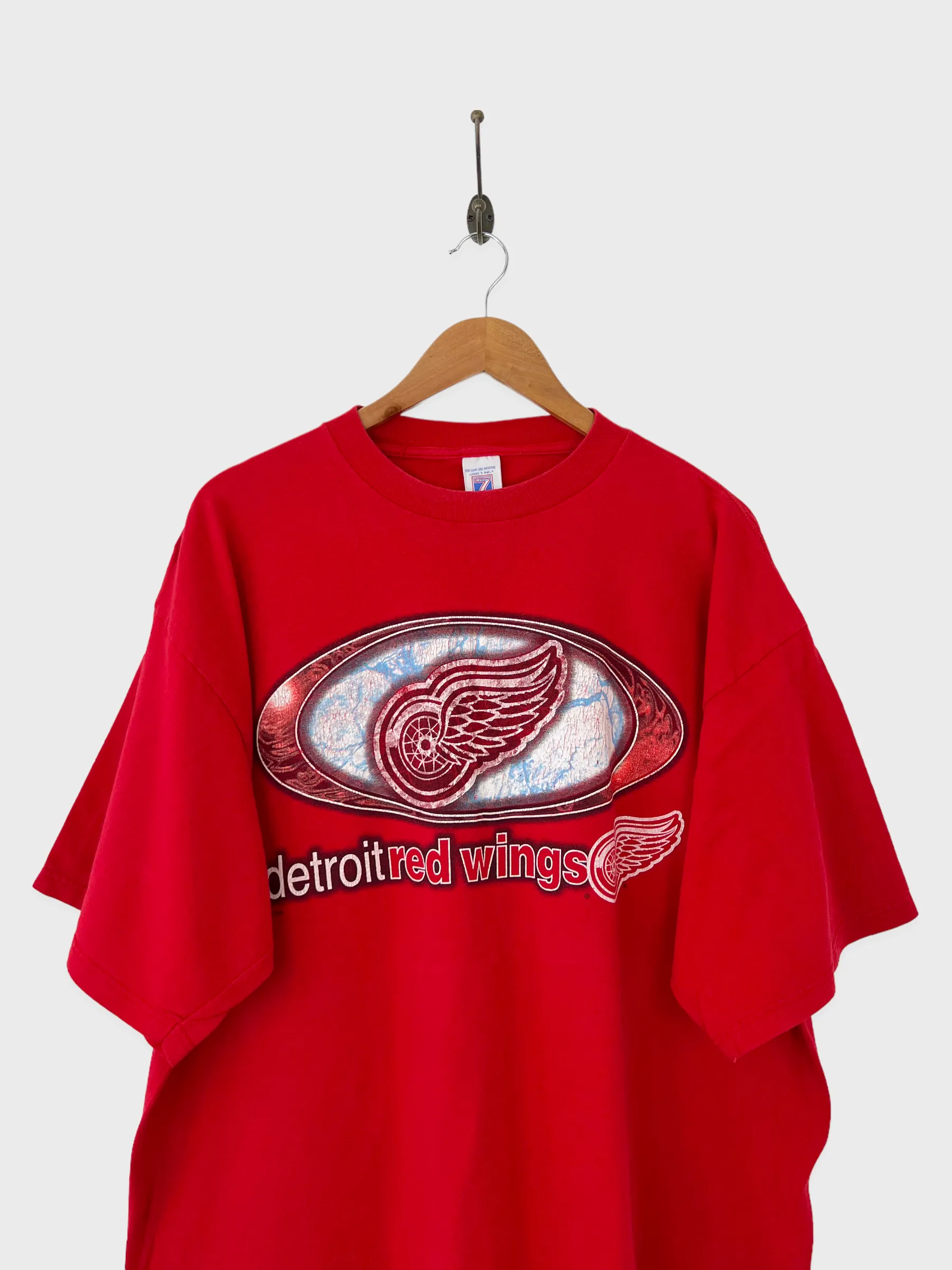 90's Detroit Red Wings NHL Vintage T-Shirt Size 2XL