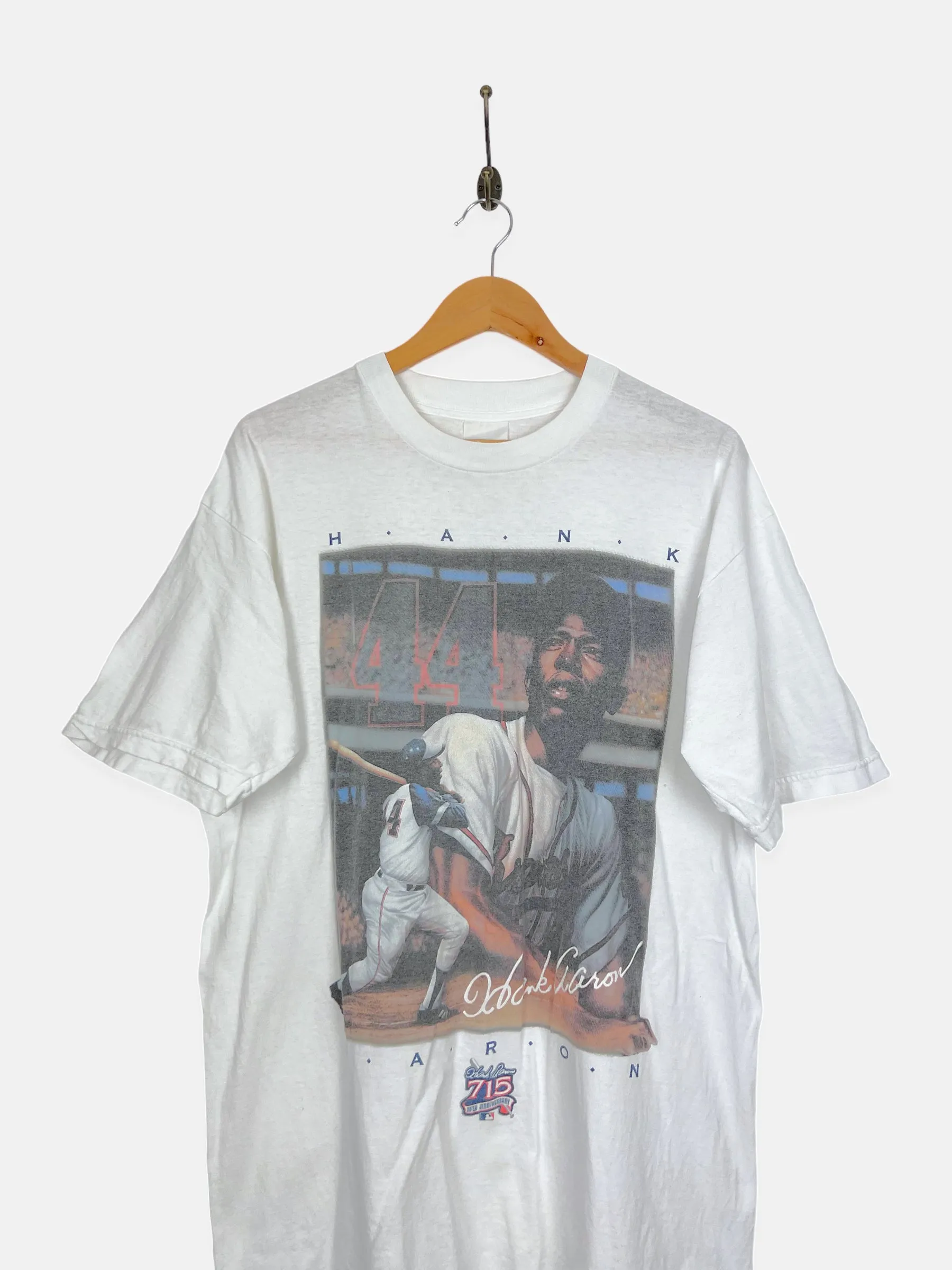 90's Hank Aaron Atlanta Braves MLB Vintage T-Shirt Size L-XL