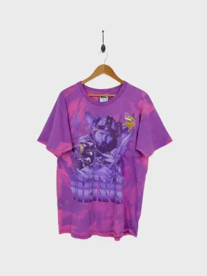 90's Minnesota Vikings NFL USA Made Tie-Dye Vintage T-Shirt Size L