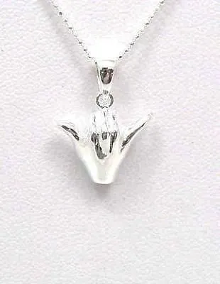925 STERLING SILVER HAWAIIAN 3D SHAKA HANG LOOSE CHARM PENDANT