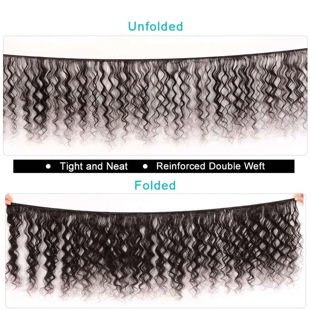 9A Grade Loose Deep Wave 3/4 Bundles With Frontal Brazilian Virgin Hair