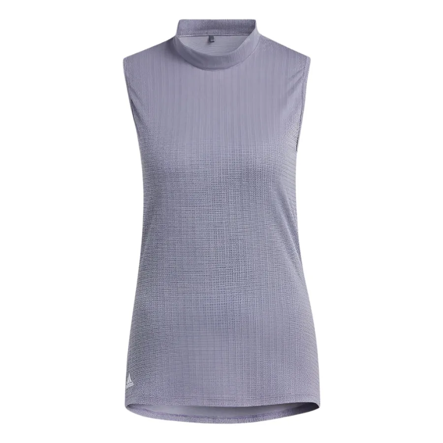 Adidas Essentials Mock Neck Sleeveless Polo Ladies Shirt