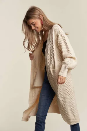 ADORA Cable Knit Sweater Cardigan