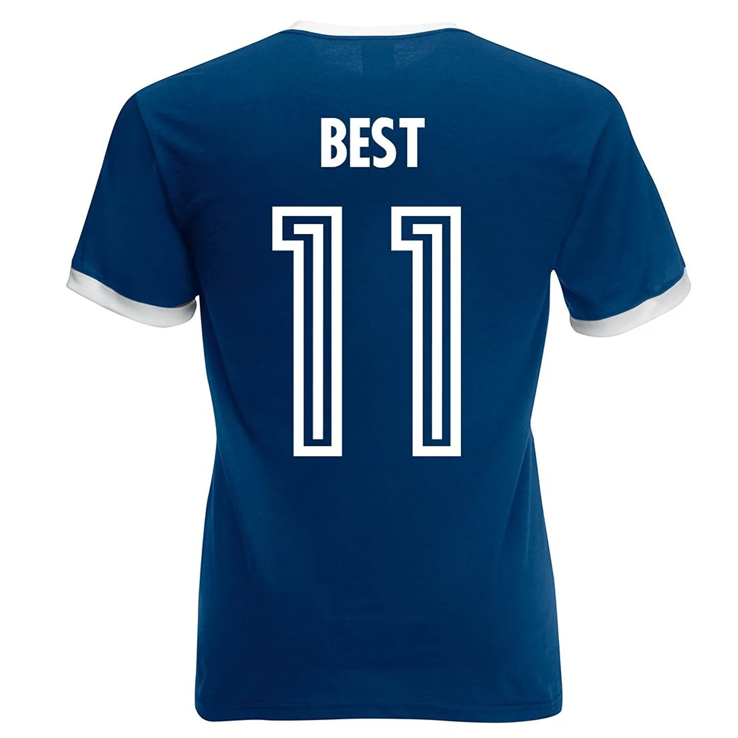 Adults Northern Ireland Unofficial Vintage Football Sport T-Shirt - Navy Blue