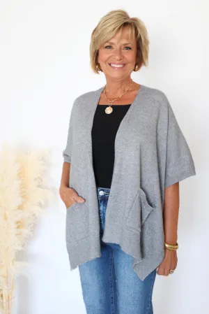 Alani Lightweight Cardigan - Mid Heather (FINAL SALE)