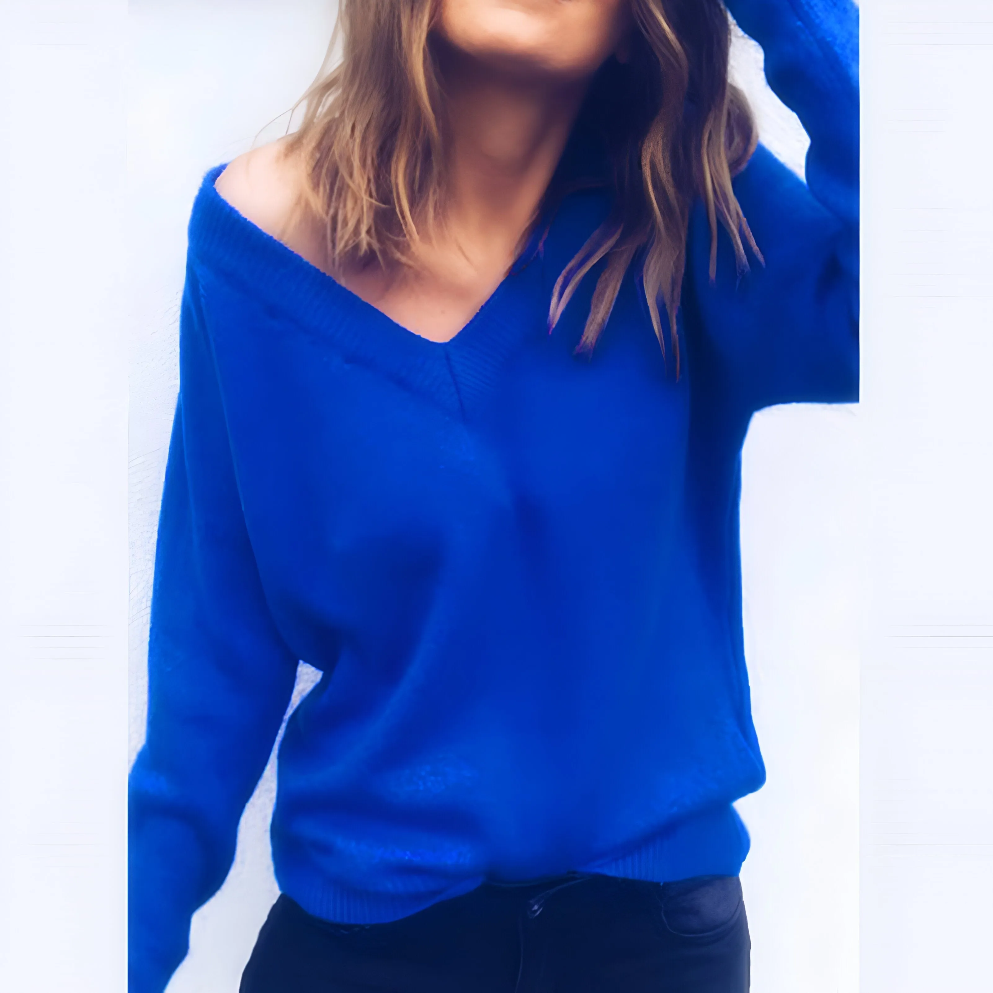 Ana Maria® | Women's V-neck loose sweater