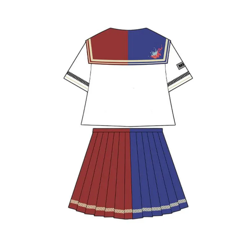 Anime My Hero Academia Female Shoto Todoroki JK Uniform Cosplay Costume