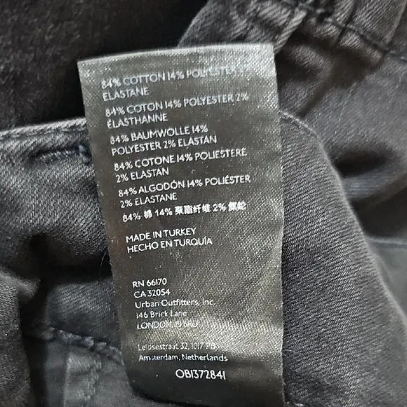 Anthropologie Pilcro Women's Black Wide-Leg Jeans Size 24P