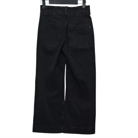 Anthropologie Pilcro Women's Black Wide-Leg Jeans Size 24P