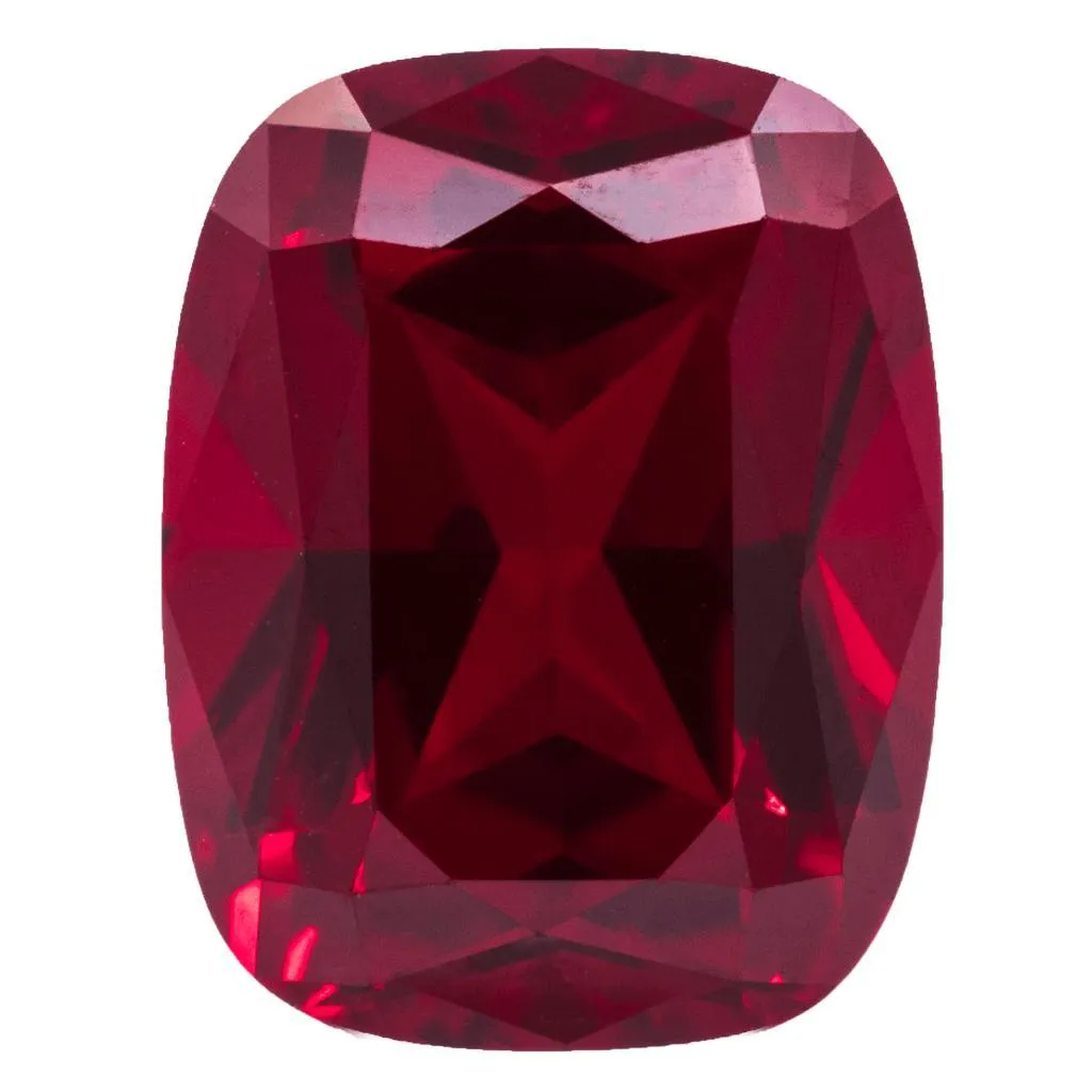 Antique Cushion FAB Lab-Grown Ruby Gems