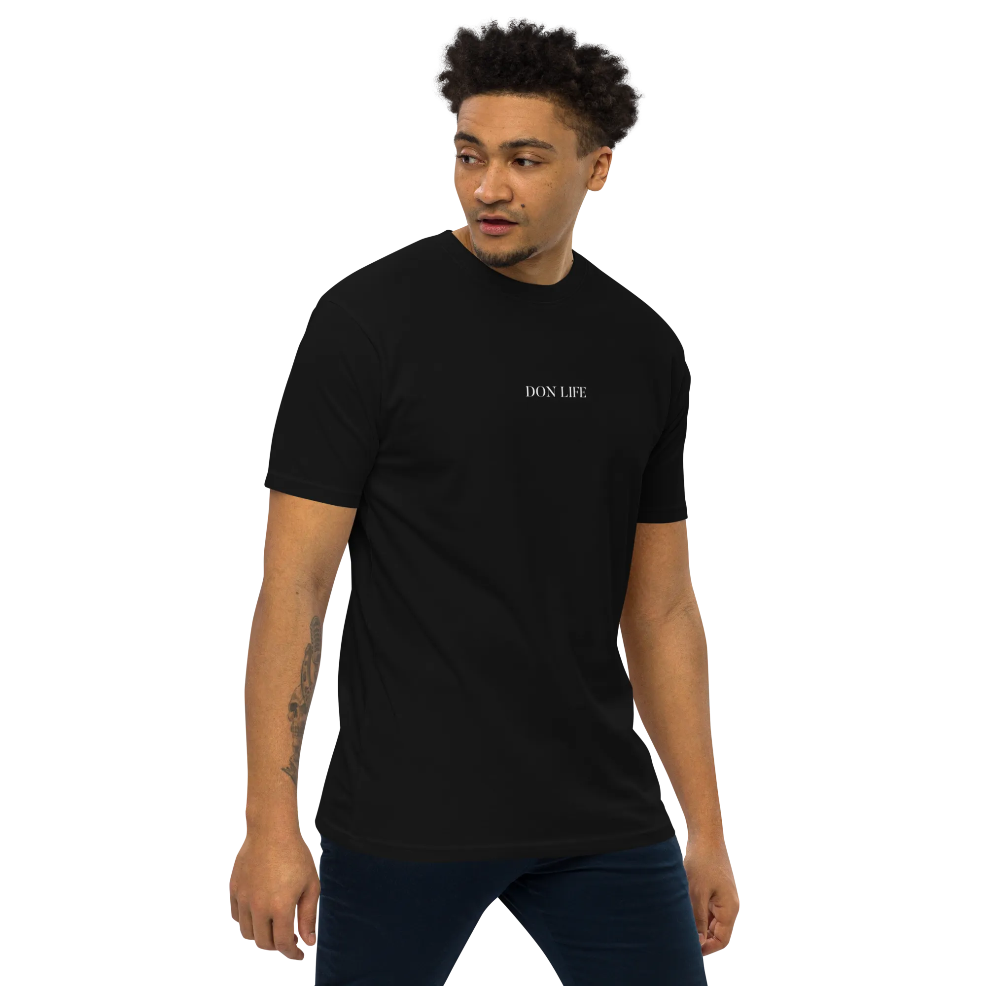 ARETE MEN'S OVERSIZED TEE - BLACK