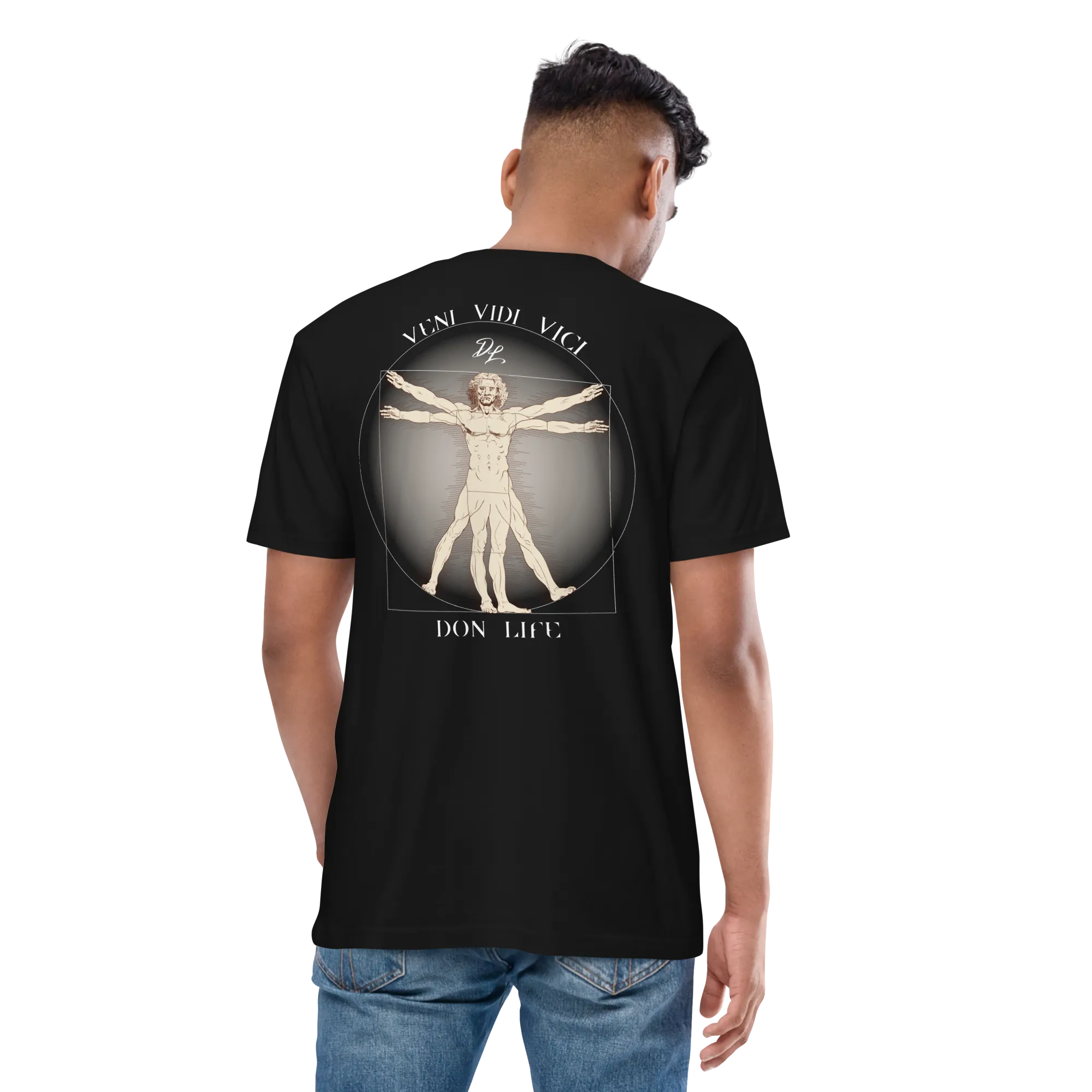 ARETE MEN'S OVERSIZED TEE - BLACK