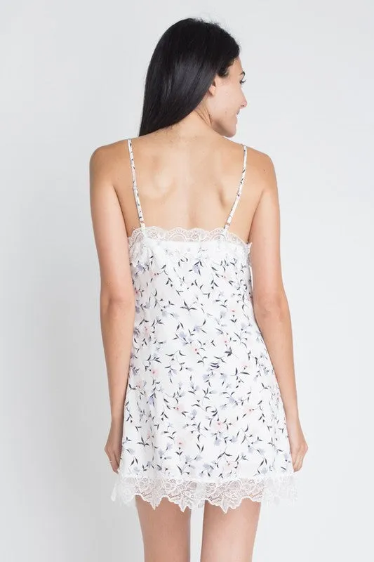ASHLEY IVORY FLOWER & LACE DRESS