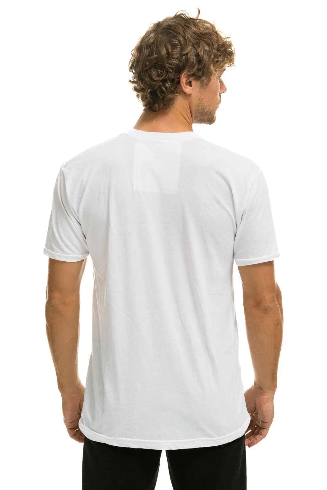 AVIATOR NATION HAMPTONS UNISEX CREW TEE - WHITE