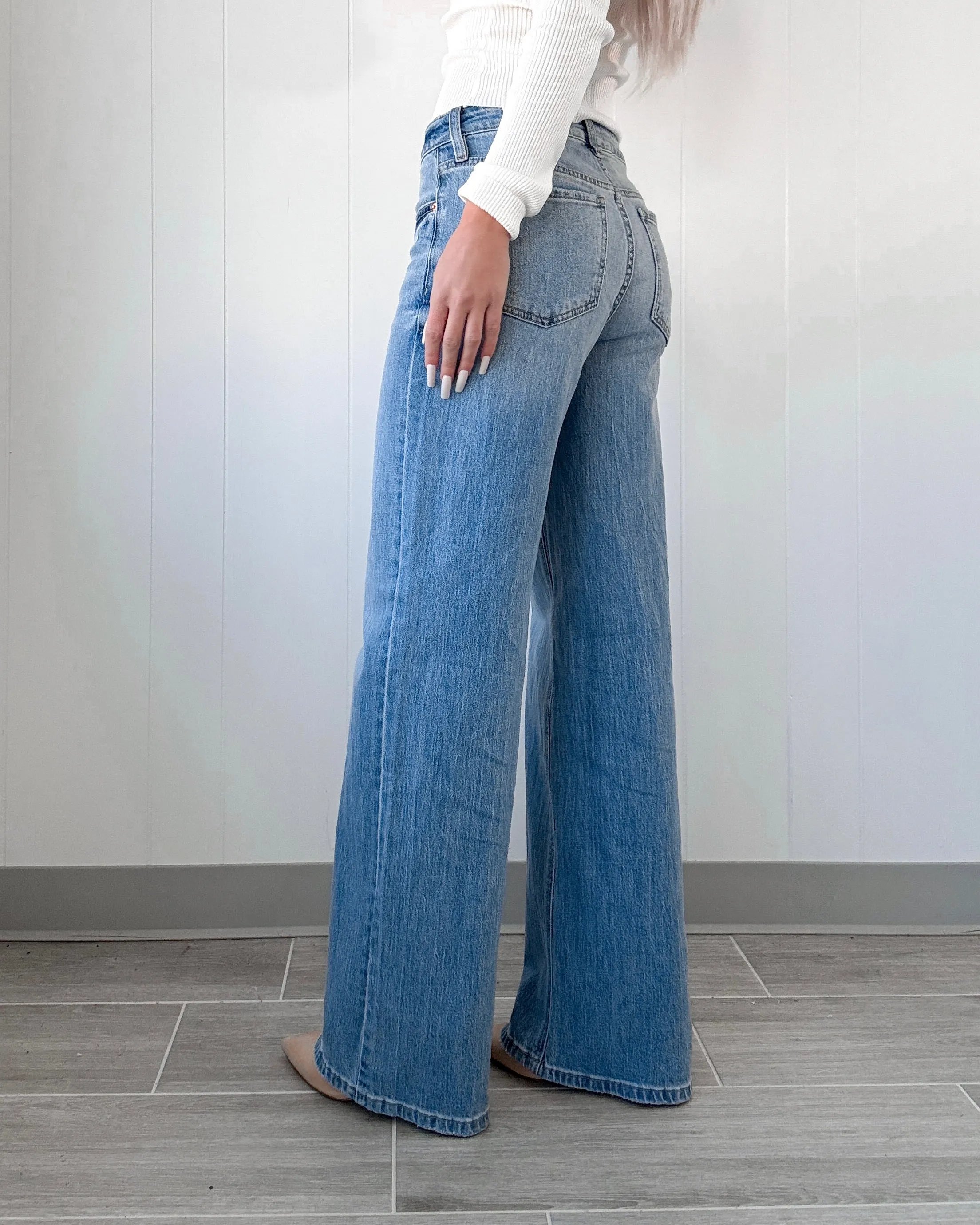 Bella High Rise Wide Leg Jeans