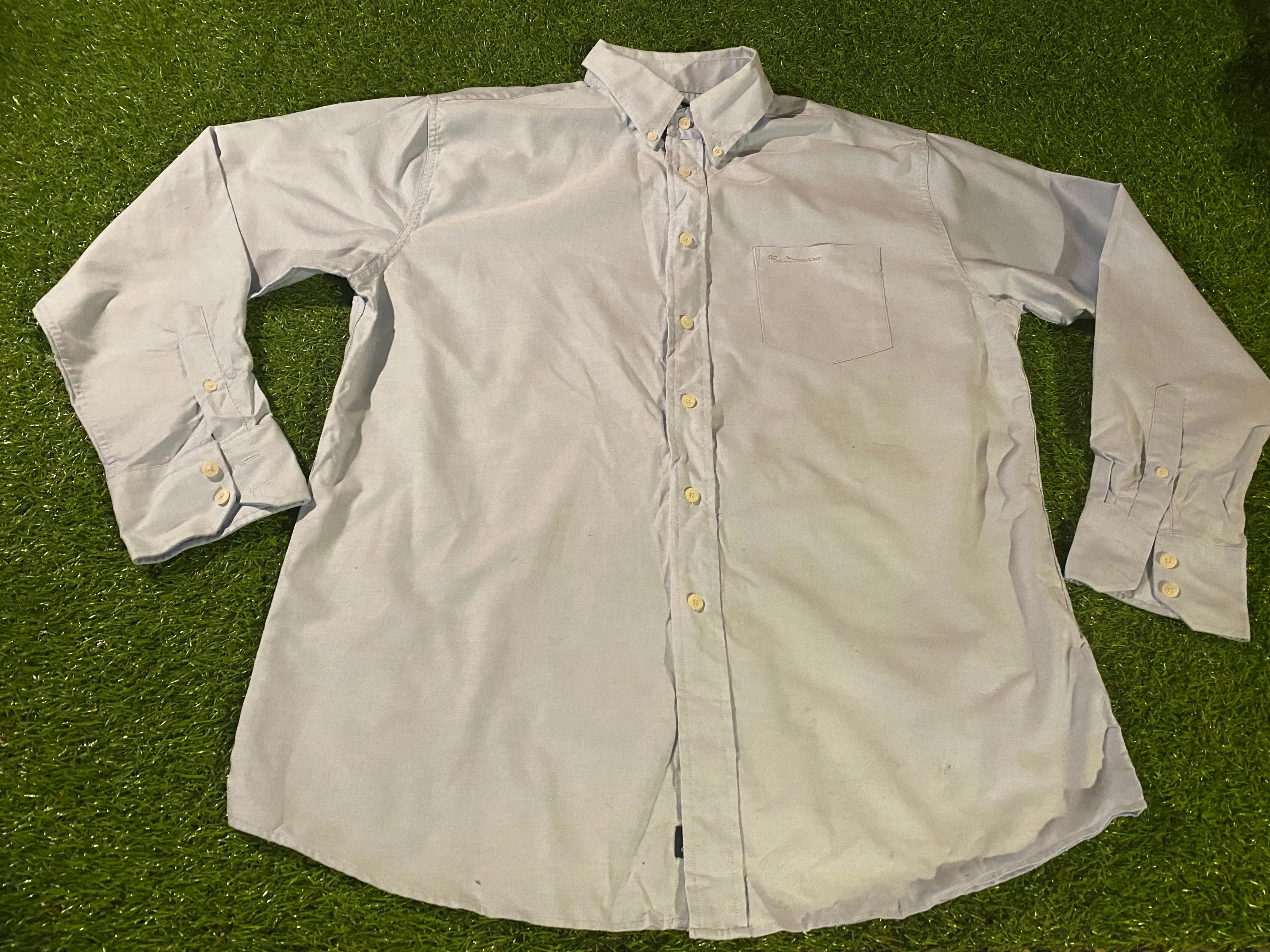 Ben Sherman Ska Mod Skinhead Clothing Size 3L Large Mans Long Sleeved Shirt