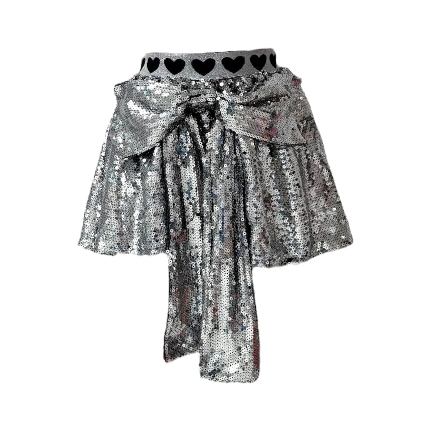 Big Bow Sequin Skirt